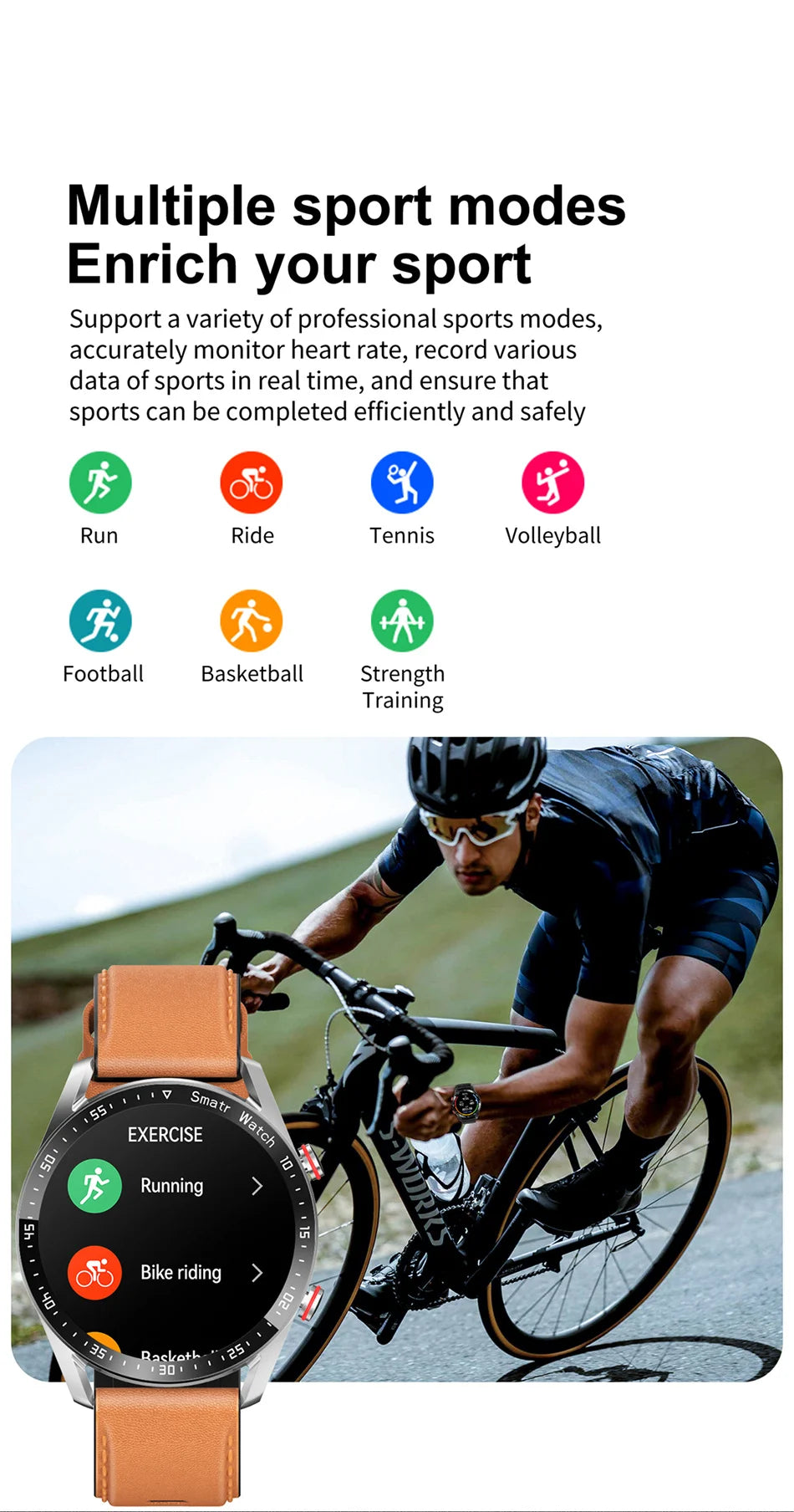 Impermeável relógio inteligente para homens, Bluetooth chamada, saúde do laser, pressão arterial, fitness esportes relógios, caixa, ECG, PPG