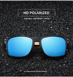 Xsw marca design de madeira de faia artesanal óculos de sol masculino polarizado óculos de sol de condução ao ar livre dobradiça reforçada 5527