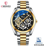 CHENXI 8811 Relógio Mecânico Oco Masculino À Prova D 'Água Luminoso Diamante Incrustado Totalmente Automático Atacado