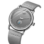 Relógio casual masculino marca onola relógio de pulso de quartzo simples waterpoor couro homem relógios de luxo