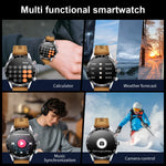 Lige 2024 novo robusto militar gps relógio inteligente masculino amoled tela hd freqüência cardíaca bluetooth chamada à prova dwaterproof água ao ar livre smartwatch