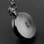 Anime solo nivelamento cúpula de vidro relógio de bolso com corrente colar vintage quartzo pingente relógios masculino feminino presente