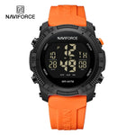 NAVIFORCE NF7104 Novos relógios esportivos digitais LCD para homens moda pulseira de silicone relógio de pulso eletrônico militar