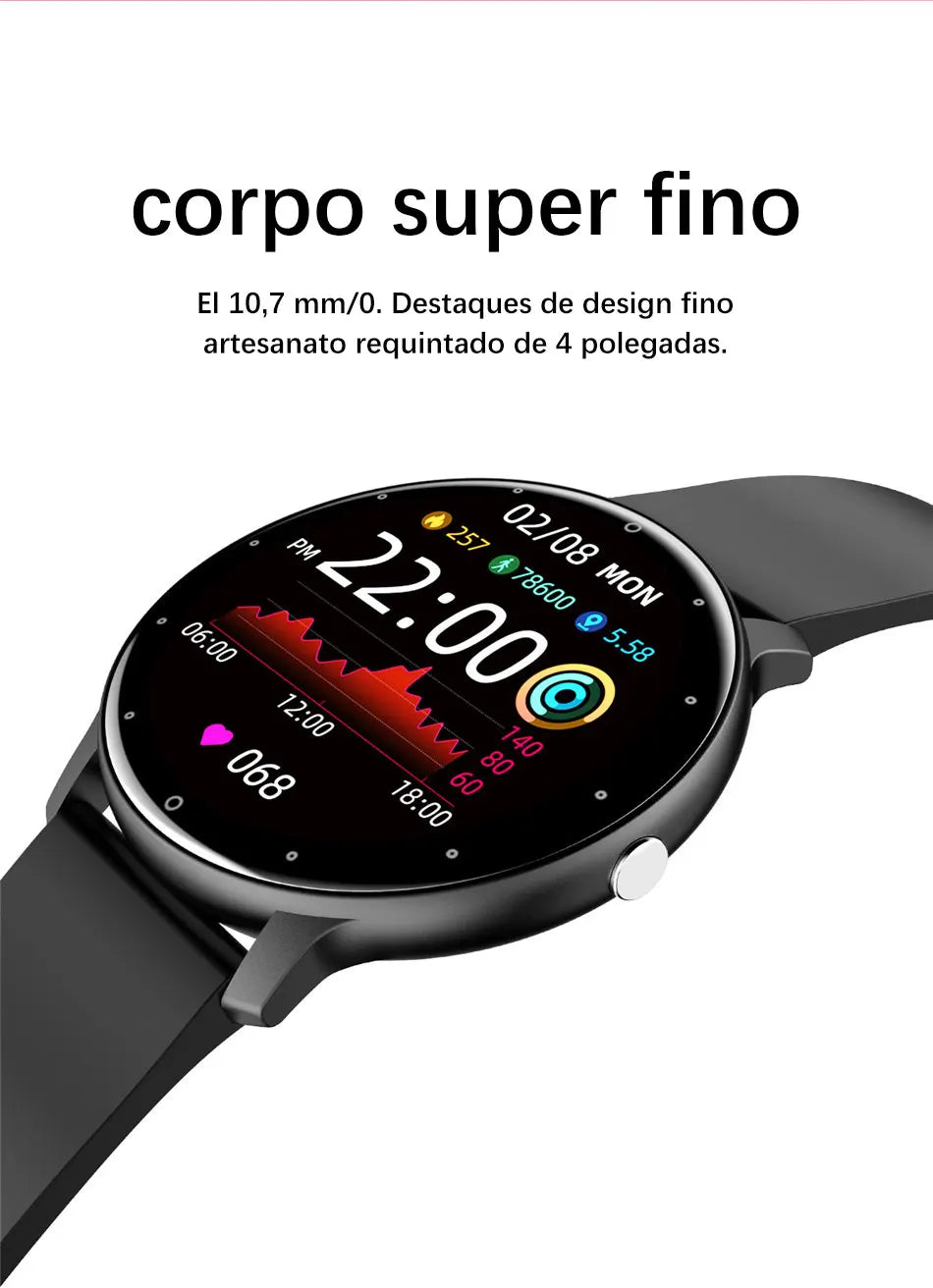 Lige 2025 novo relógio inteligente masculino tela de toque completa esporte fitness relógio ip67 à prova dip67 água bluetooth para android ios smartwatch masculino + caixa