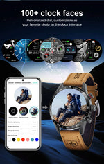 Lige 2024 novo robusto militar gps relógio inteligente masculino amoled tela hd freqüência cardíaca bluetooth chamada à prova dwaterproof água ao ar livre smartwatch