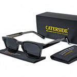 Caterside retro quadrado óculos de sol dos homens punk pequeno quadro marca designer óculos de sol feminino viagem ao ar livre festa melhor presente