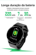 Lige 2025 novo relógio inteligente masculino tela de toque completa esporte fitness relógio ip67 à prova dip67 água bluetooth para android ios smartwatch masculino + caixa