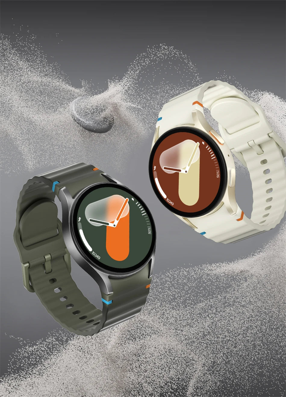 Para galaxy watch 7 relógio inteligente das mulheres dos homens amoled tela hd bússola freqüência cardíaca fitness esporte à prova dwaterproof água bluetooth chamada smartwatch