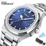Chenxi 8222 luxo ouro aço inoxidável luminoso casual relógio de negócios para homens moda quartzo relógios pulso à prova dwaterproof água