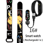 Pikachu Novo Estilo Magnético Bluetooth Relógio Inteligente Esportes Eletrônico Freqüência Cardíaca Pressão Pedômetro Música Monitoramento do Sono Blood Toy