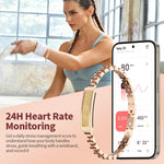 Lige 2025 nova moda smartwatch para mulheres freqüência cardíaca oxigênio no sangue sono esportes ip68 à prova dip68 água pulseira inteligente para android ios