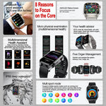 2024 novo grau médico ácido úrico gordura no sangue smartwatch ecg glicose no sangue freqüência cardíaca pressão arterial monitoramento de saúde relógio inteligente