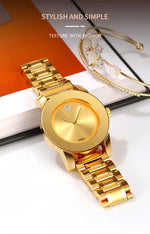 Skmei unissex quartzo pulseira à prova d'água relógios de luxo pulseira de aço inoxidável estilo simples display analógico relógio de pulso fashion