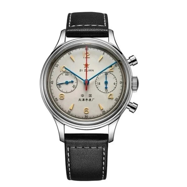 Relógios masculinos 1963 piloto relógio automático 42mm à prova dwaterproof água retro quartzo cronógrafo vestido vintage relógio