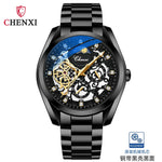 CHENXI 8811 Relógio Mecânico Oco Masculino À Prova D 'Água Luminoso Diamante Incrustado Totalmente Automático Atacado