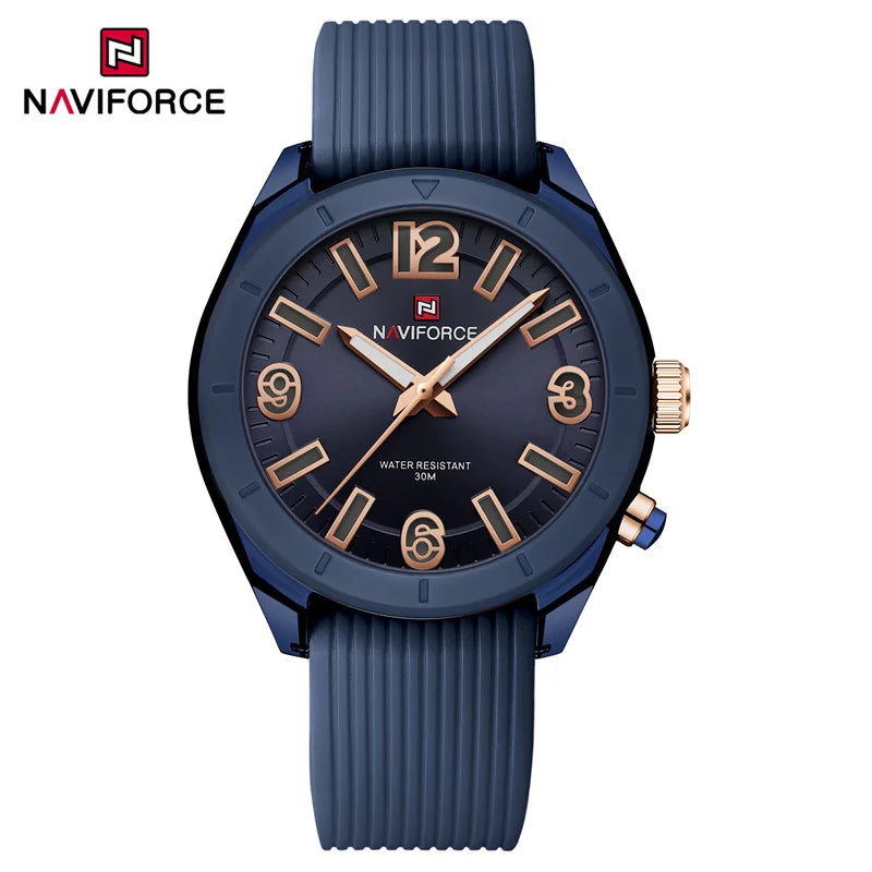 Naviforce moda feminina relógio à prova dwaterproof água personalidade senhoras quartzo relógios de pulso luxo vestido romatic namorada presente 2024