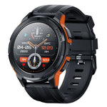 À prova d'água relógio inteligente para homens e mulheres, ritmo cardíaco fitness smartwatch, chamada bluetooth, esportes ao ar livre, 1,43 "tela amoled, 1atm, c25