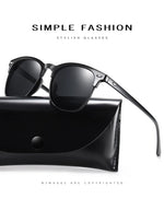 Novos óculos de sol polarizados clássico retro masculino óculos de sol ao ar livre uv400 plástico quadrado tendência tons eyewear