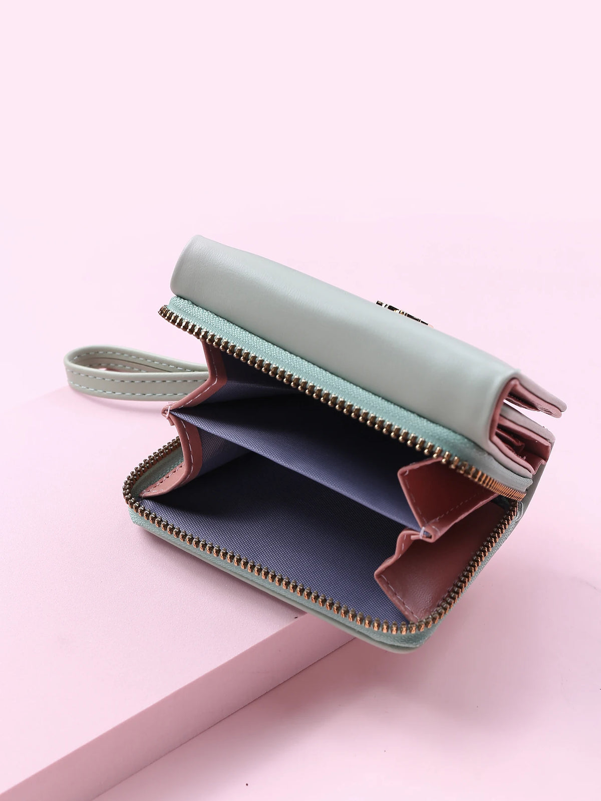 Marca de luxo das mulheres pequena carteira titular do cartão feminino carteiras curtas com bolsa de moedas para mulher senhoras couro do plutônio ferrolho mini embreagem