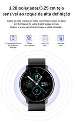 Lige 2025 novo relógio inteligente masculino tela de toque completa esporte fitness relógio ip67 à prova dip67 água bluetooth para android ios smartwatch masculino + caixa