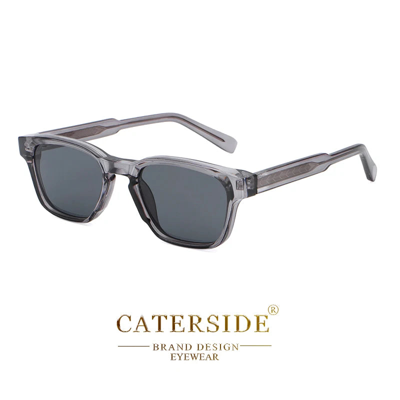 Caterside retro quadrado óculos de sol dos homens punk pequeno quadro marca designer óculos de sol feminino viagem ao ar livre festa melhor presente