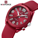 Naviforce moda feminina relógio à prova dwaterproof água personalidade senhoras quartzo relógios de pulso luxo vestido romatic namorada presente 2024