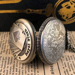 Relógio de bolso de quartzo de desenho animado de pôquer de bronze vintage o melhor presente para crianças, homens e mulheres