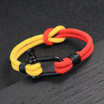 Noter amarelo azul símbolo ucraniano pulseira masculina bicolor nó concêntrico cordão corrente braclet presente para ele ucrânia acessórios
