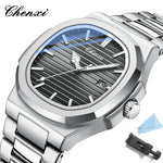 Chenxi 8222 luxo ouro aço inoxidável luminoso casual relógio de negócios para homens moda quartzo relógios pulso à prova dwaterproof água