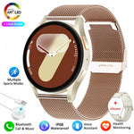 Para galaxy watch 7 relógio inteligente das mulheres dos homens amoled tela hd bússola freqüência cardíaca fitness esporte à prova dwaterproof água bluetooth chamada smartwatch