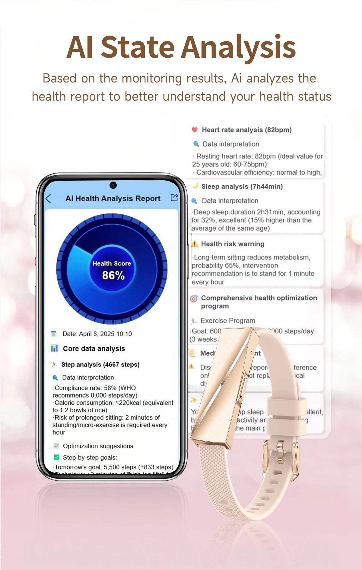 Lige nova senhora pulseira inteligente para presentes em tempo real monitoramento de freqüência cardíaca sono à prova dwaterproof água multi-esporte modo casal pulseira saúde