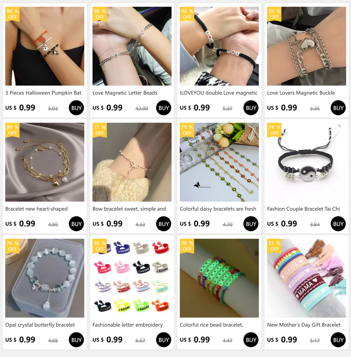 Amantes do amor fivela magnética pulseira criativa dia dos namorados ímã amor atraente pulseira casal pulseiras cubanas