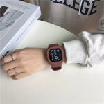 Masculino feminino relógio led digital esportes relógio para crianças meninos meninas quadrado grande dial à prova dwaterproof água silicone relógio de pulso eletrônico masculino