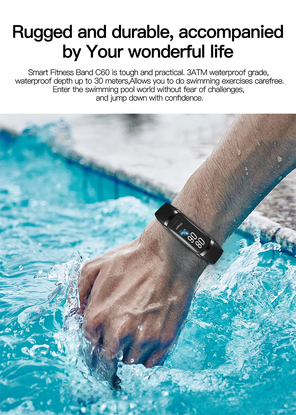 LIGE-Relógio Inteligente Amoled para Homens e Mulheres, Banda Inteligente, Frequência Cardíaca, Sangue, Pulseira Inteligente Impermeável, Rastreador de Fitness Esportivo, 2023