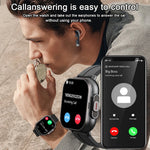 2024 relógio inteligente 2 em 1 com fone de ouvido smartwatch bluetooth chamada relógio masculino gps pista monitor freqüência cardíaca jogar música smartwatch