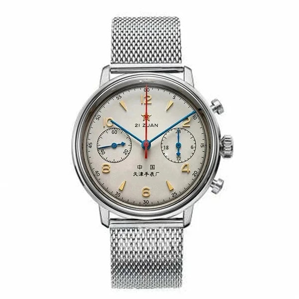 Relógios masculinos 1963 piloto relógio automático 42mm à prova dwaterproof água retro quartzo cronógrafo vestido vintage relógio