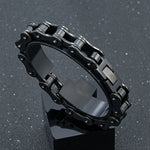 MKENDN Locomotiva Homens Punk Rock Bicicleta Corrente Pulseira 18k Banhado A Ouro Aço Inoxidável Mountain Bike Corrente Acessório Presentes Masculinos