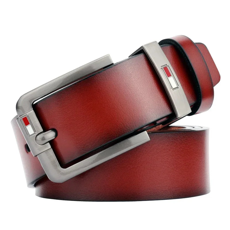Cinto para homens 2024 famosa marca de luxo design couro do plutônio clássico liga pinos fivela cintos cintura punk para jeans lazer cintura