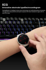Xiaomi lipídios no sangue úrico glicose no sangue relógio inteligente masculino rastreador de fitness relógio freqüência cardíaca bluetooth chamando ecg + ppg smartwatch