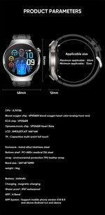 Xiaomi lipídios no sangue úrico glicose no sangue relógio inteligente masculino rastreador de fitness relógio freqüência cardíaca bluetooth chamando ecg + ppg smartwatch