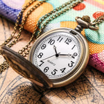 Clássico americano presidencial tocha águia design livre relógio de bolso para homem e mulher vintage quartzo algarismos árabes