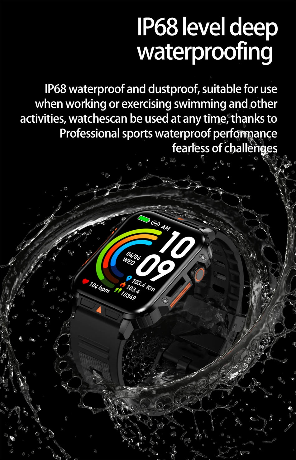Novo esportes ao ar livre relógio inteligente masculino 1.95 polegada freqüência cardíaca oxigênio no sangue à prova dwaterproof água bt chamada smartwatch presente masculino para android ios