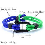 Noter amarelo azul símbolo ucraniano pulseira masculina bicolor nó concêntrico cordão corrente braclet presente para ele ucrânia acessórios