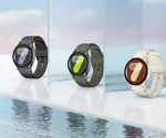 Para galaxy watch 7 relógio inteligente das mulheres dos homens amoled tela hd bússola freqüência cardíaca fitness esporte à prova dwaterproof água bluetooth chamada smartwatch