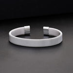 Pulseira de malha de prata esterlina 925 para homens e mulheres, joias finas, pulseira monocromática, punho de charme, senhora, alta qualidade, moda