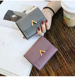 Couro nova bolsa feminina pequena carteira de couro curto marca luxo mini moda feminina carteiras e bolsa titular do cartão de crédito
