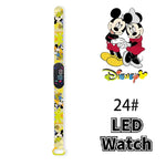 Nova disney mickey minnie led toque relógio donald duckbracelet relógio estudante crianças esportes dos desenhos animados relógio eletrônico presente brinquedo