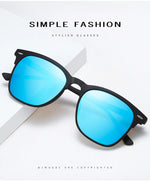 Novos óculos de sol polarizados clássico retro masculino óculos de sol ao ar livre uv400 plástico quadrado tendência tons eyewear