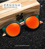 Xsw marca designer polarizado óculos de sol dos homens quadro plástico madeira earpieces moda oval óculos de sol lente espelho uv400