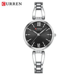 Curren relógios femininos elegante moda original relógio de quartzo para Laides à prova dwaterproof água aço inoxidável simples luxo uso diário